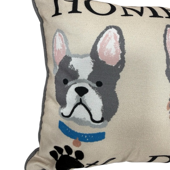 New With Tags Casaba Home Is Where The Dog Is Throw Pillow - Picture 2 of 10